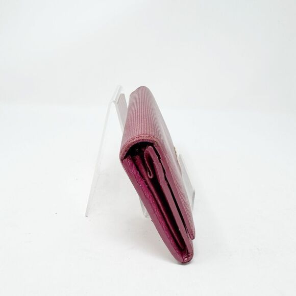 FENDI | Textured Pink Metallic Long Wallet with Box, Dust Bag, Paperwork/Receipt - Picture 5 of 10